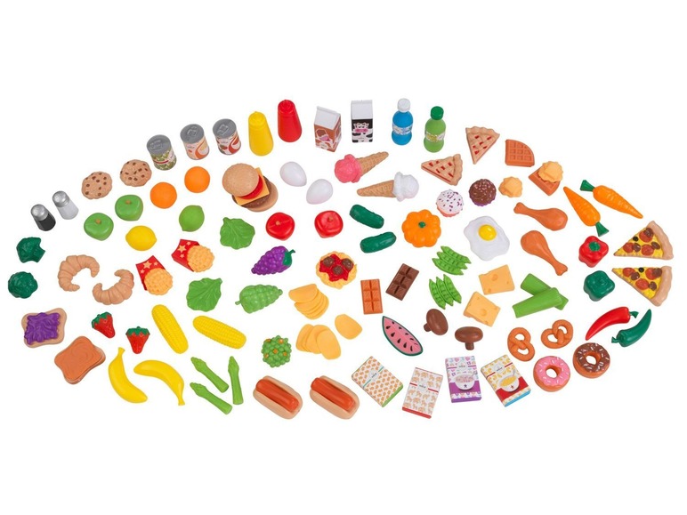 Gehe zu Vollbildansicht: KidKraft Spielzeug-Lebensmittel Set, 115- teilig - Bild 1