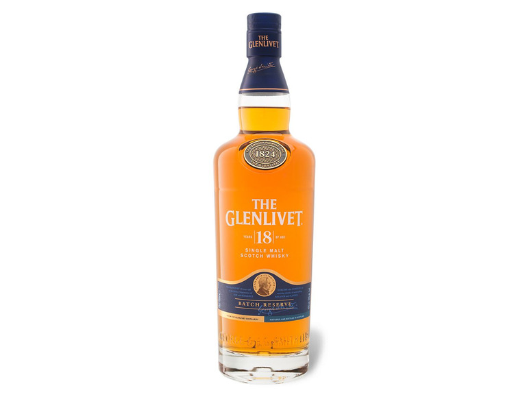 Gehe zu Vollbildansicht: The Glenlivet Speyside Single Malt Scotch Whisky 18 Jahre mit Geschenkbox 40% Vol - Bild 2