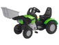 Grüner Big-John XL Spieltraktor mit Schaufel.