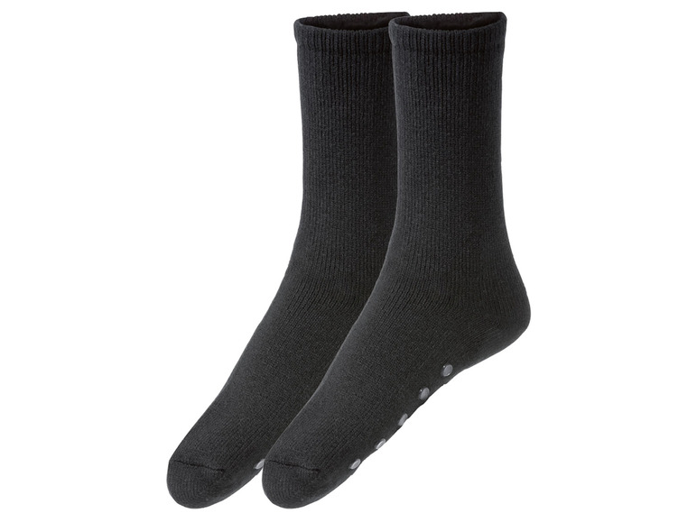 Gehe zu Vollbildansicht: LIVERGY® Herren Thermosocken, 2 Paar, mit Anti-Rutsch-Noppen - Bild 5