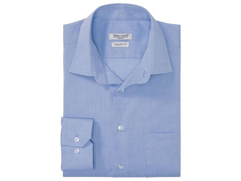 Ein hellblaues Hemd mit langen Ärmeln von Nobel League.