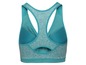 Ein türkisfarbener Sport-BH mit Racerback.
