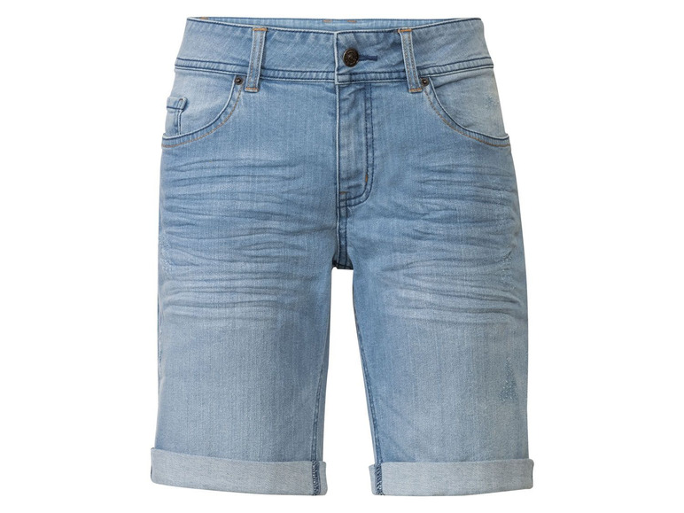 Gehe zu Vollbildansicht: ESMARA® Jeansshort Damen, in modischer Krempeloptik - Bild 4