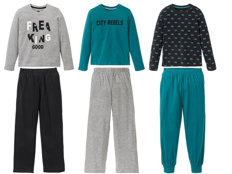 Gehe zu Vollbildansicht: PEPPERTS® Jungen Schlafanzug, in Single-Jersey-Qualität, enthält Baumwolle - Bild 1
