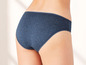 Dunkelblaue Baumwoll-Slip.