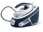 Ein Tefal Dampfgenerator in blau und weiß.