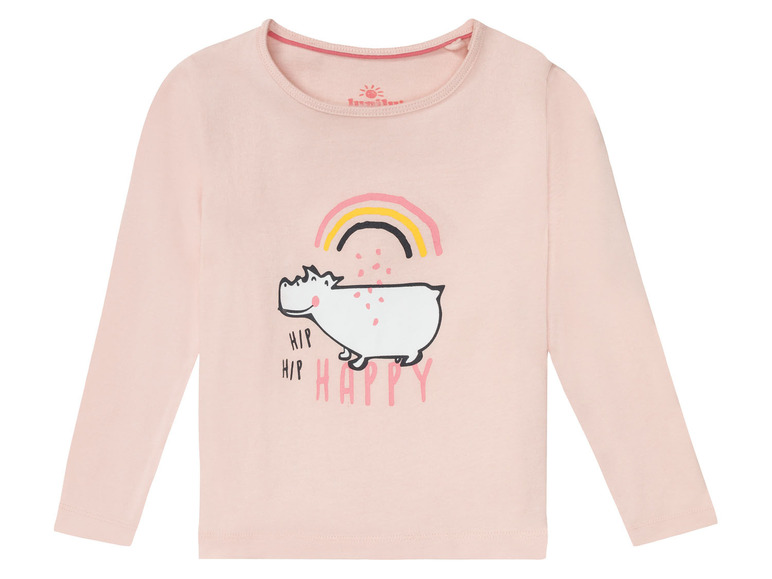 Gehe zu Vollbildansicht: lupilu® Kleinkinder Mädchen Langarmshirts, 2 Stück, aus reiner Baumwolle - Bild 15