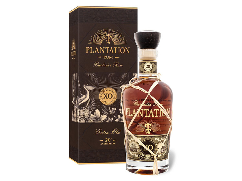 Bezahlbarer Preis Geschenkbox Plantation Old Anniversary 40% XO Barbados Vol Extra 20th Rum mit