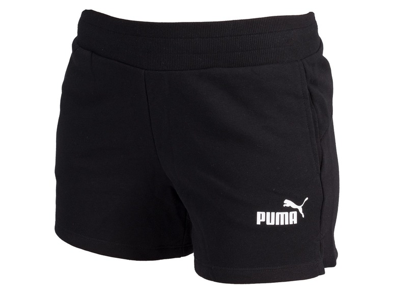 Schwarze Puma Shorts für Damen.