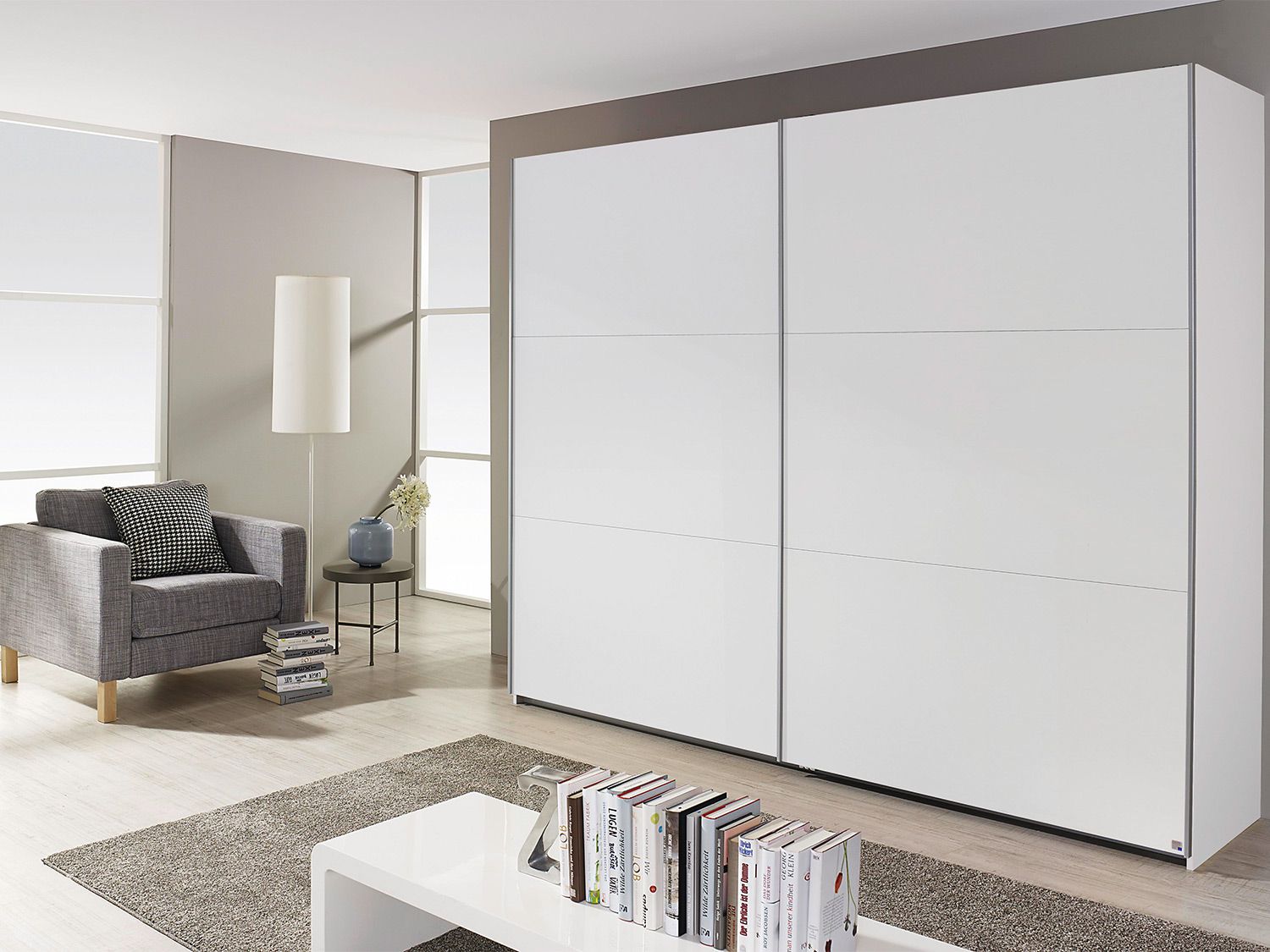 Thumbnail - rauch BLUE Schwebetürenschrank Borba (ohne Absetzung, Alpinweiß, Breite: 261 cm)