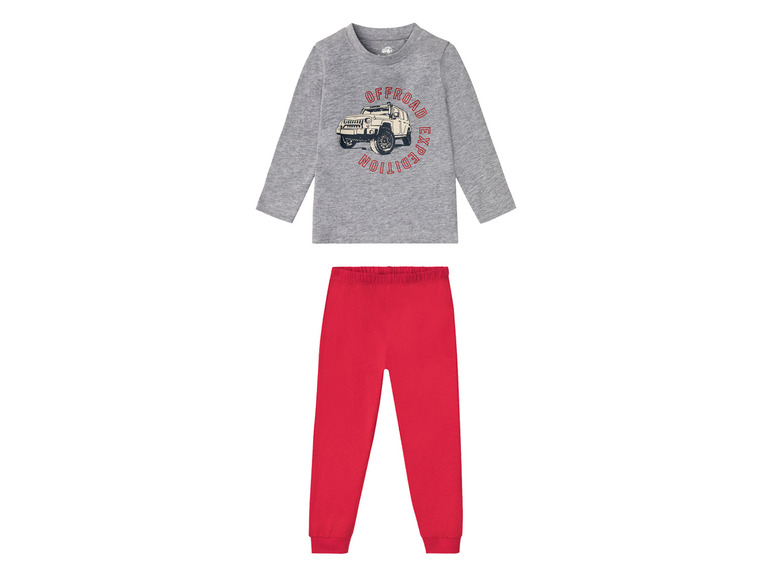 Gehe zu Vollbildansicht: lupilu Kleinkinder Pyjama Jungen, mit Schulterknöpfung - Bild 30