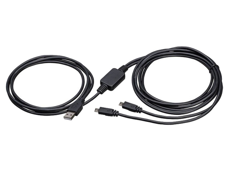 Gehe zu Vollbildansicht: Bigben USB Y-Ladekabel, für PS4-Controller, 300 cm Länge - Bild 1