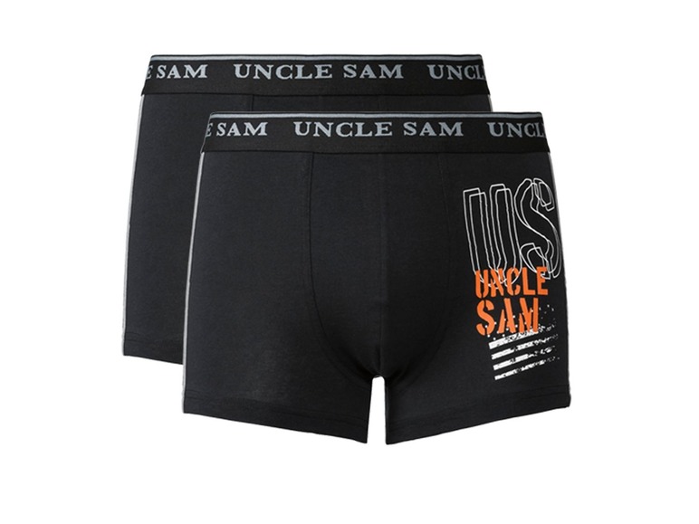 Zwei schwarze Boxershorts von Uncle Sam.