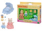 Sylvanian Families Spielset mit Puppen, Wiege und Zubehör.