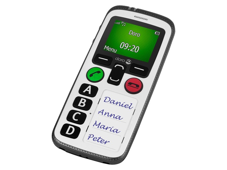 Gehe zu Vollbildansicht: doro Secure® 580 schwarz-weiß 4 Tasten Handy, GPS Positionsbestimmung - Bild 5
