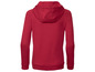 Ein roter Kapuzenpullover.