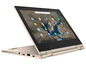 Ein goldenes Lenovo Chromebook Duet 5 mit geöffnetem Chrome-Browser.