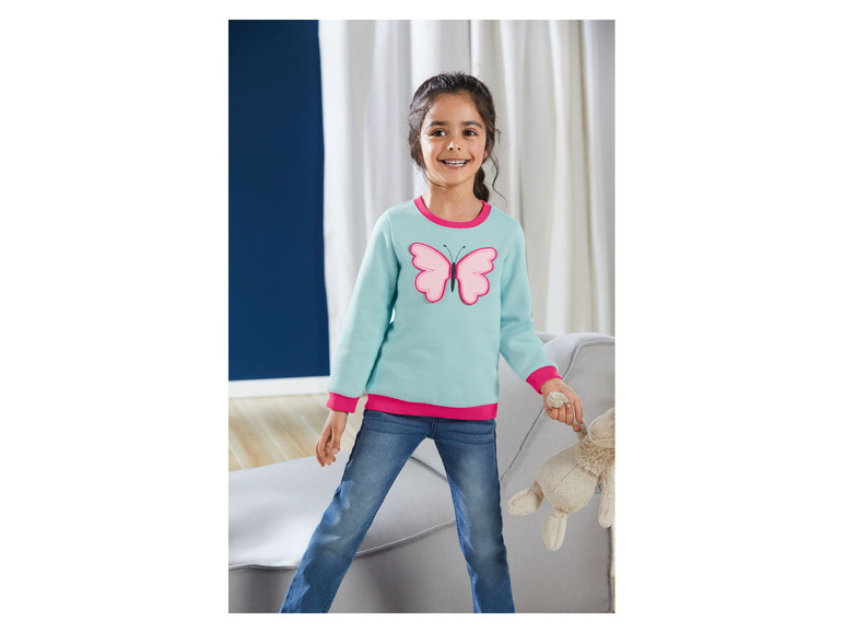 Gehe zu Vollbildansicht: LUPILU® Kleinkinder Mädchen Sweatpullover, mit Baumwolle - Bild 3