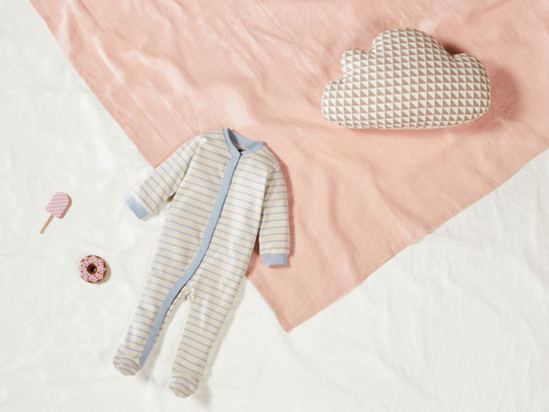 Gehe zu Vollbildansicht: lupilu Baby Mädchen Schlafoverall, aus reiner Bio-Baumwolle - Bild 4