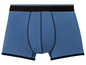 Blaue Boxershorts mit schwarzem Bund
