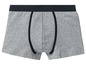 Graue Boxershorts mit schwarzen Details und 'DENIM TRADITION' am Bund.