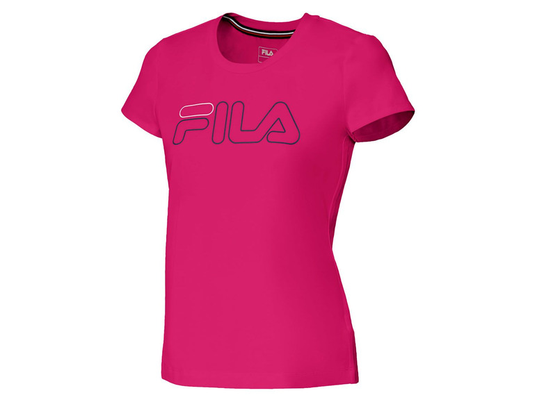 Rosa T-Shirt mit Fila Logo