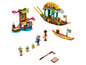 LEGO Friends Set mit einem Boot, einem Marktstand und Minifiguren.