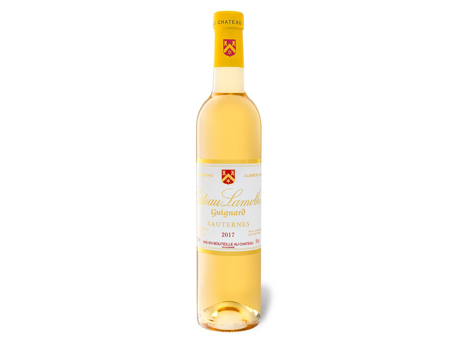 Château Lamothe Guignard Sauternes AOC süß 0 5-l-Flasche Süßwein 2017