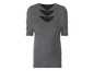 Drei graue V-Neck-T-Shirts von Livergy.