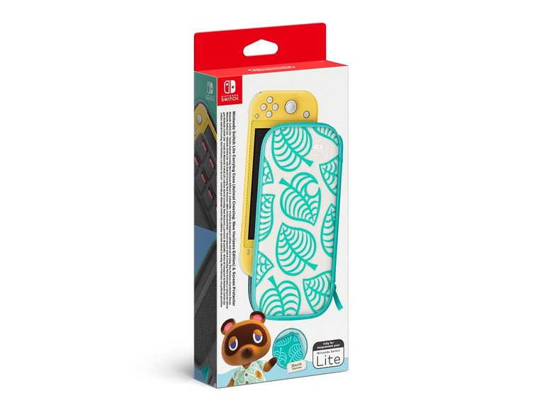 Gehe zu Vollbildansicht: Nintendo Nintendo Switch Lite-Tasche (Animal Crossing: New Horizons-Edition) & -Schutzfolie - Bild 1
