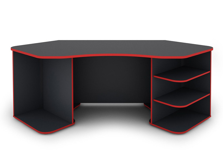 Gehe zu Vollbildansicht: Homexperts Gaming Schreibtisch »Tron«, mit farblich abgesetzten ABS Kanten - Bild 1