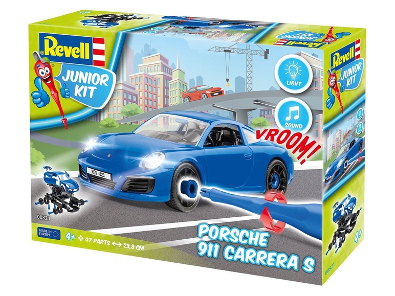 Gehe zu Vollbildansicht: Revell Junior Kit Modellbausatz »Porsche 911 Carrera S«, Fahrzeug, ab 4 Jahren - Bild 10