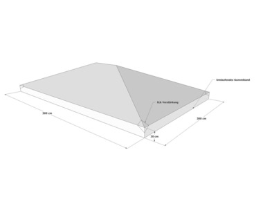 Grasekamp - Grasekamp Schutzhaube Pavillon (3x3,6m)