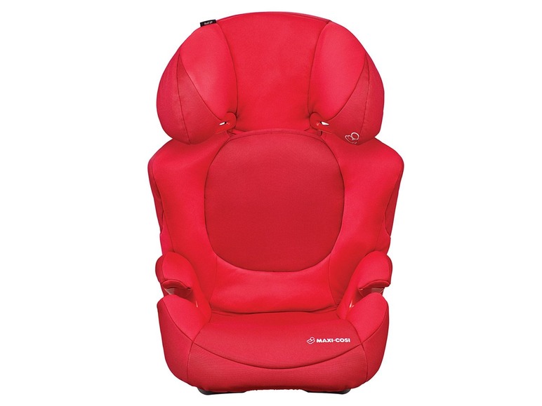 Ein roter Maxi-Cosi Kindersitz.