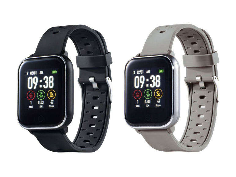 Gehe zu Vollbildansicht: SILVERCREST® Smartwatch Fitness, mit Multi-Sport-Modi, optischer Sensor, 2 Stunden Ladezeit - Bild 1