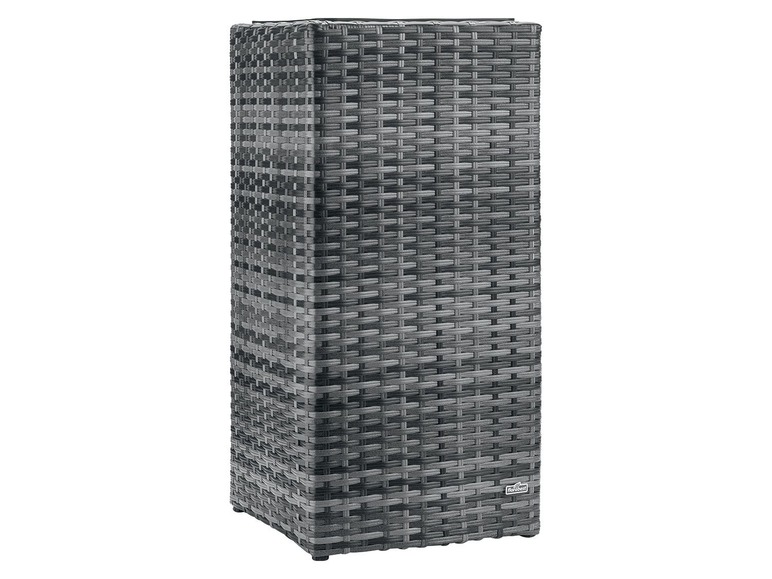 Grauer Wicker-Pflanzkasten der Marke 