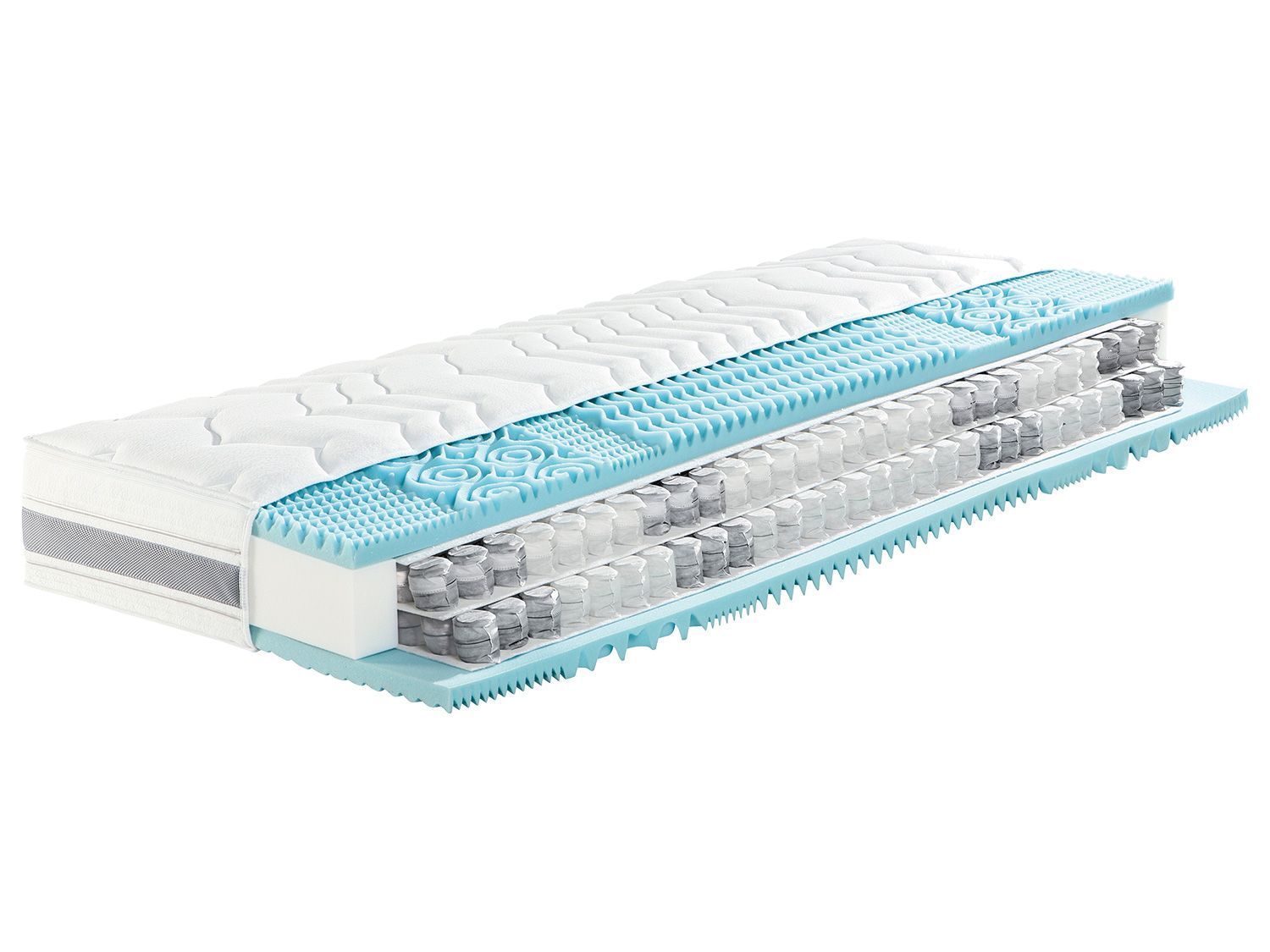 f.a.n. 7-Zonen Doppel-Taschenfederkern-Matratze DuoSpring Premium (H4, 140 x 200 cm) | 04000863649688