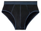 Schwarze Unterhose mit dunkelblauem Bund.