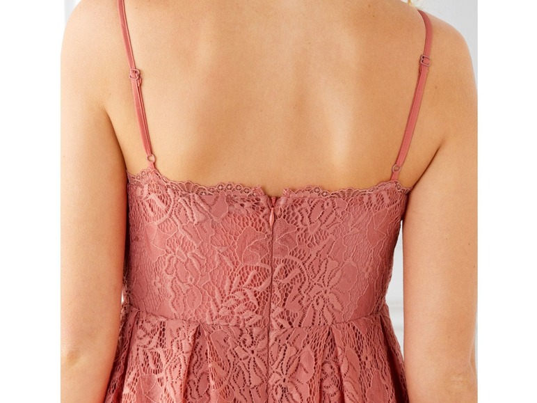 Gehe zu Vollbildansicht: ESMARA® Kleid Damen, Knopf- oder Reißverschluss, leichtes Textilfutter, elastische Spitze - Bild 5