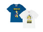 Zwei T-Shirts mit Fireman Sam, eines blau und eines weiß.