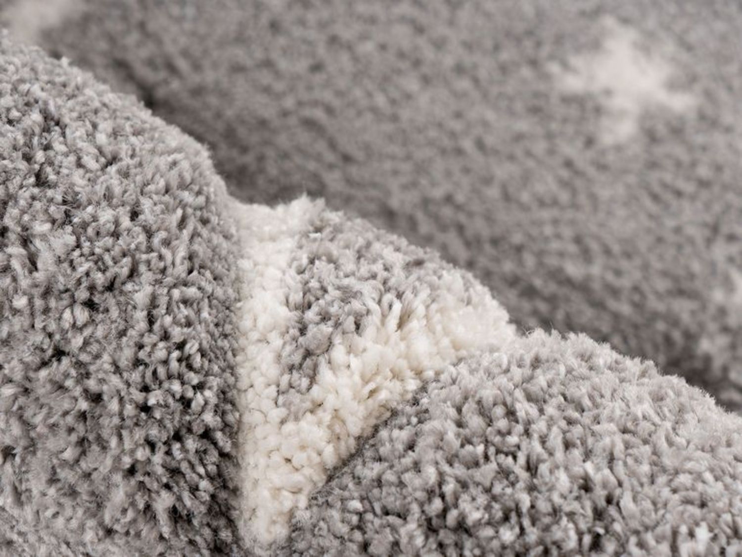 Thumbnail - KAYOOM Kinder-Motivteppich (Sterne grau, 80cm x 150cm)