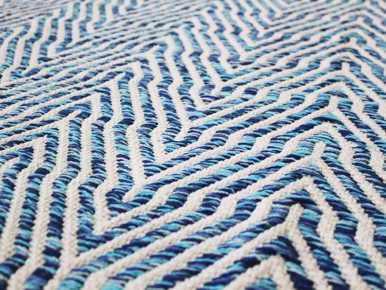 Gehe zu Vollbildansicht: KAYOOM Web-Teppich Aperitif 410 Blau - Bild 3