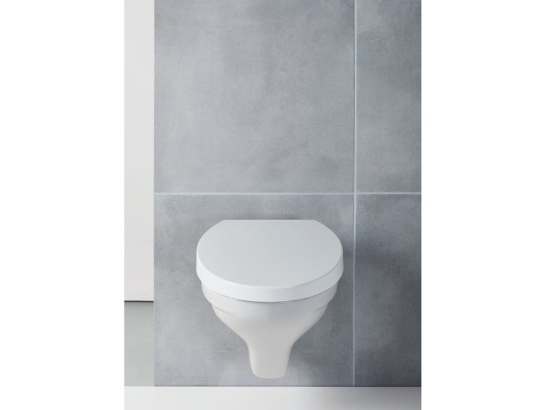Gehe zu Vollbildansicht: MIOMARE® WC-Sitz, mit Absenkautomatik und Schnellverschluss, Scharniere aus Edelstahl - Bild 12