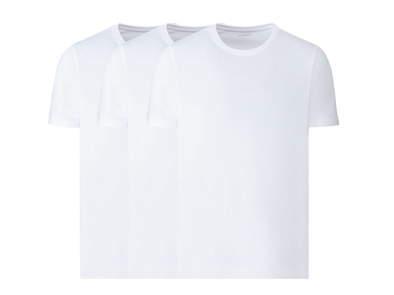 Gehe zu Vollbildansicht: LIVERGY Herren T-Shirt, 3er Set, aus Baumwolle - Bild 2