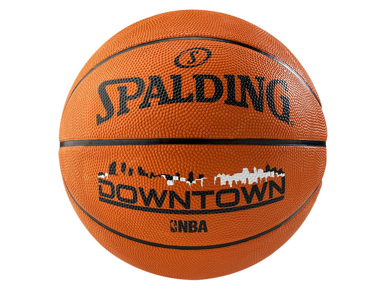 Gehe zu Vollbildansicht: Spalding Rucksack inkl. Basketball NBA Downtown Outdoor orange, Größe 5 - Bild 2