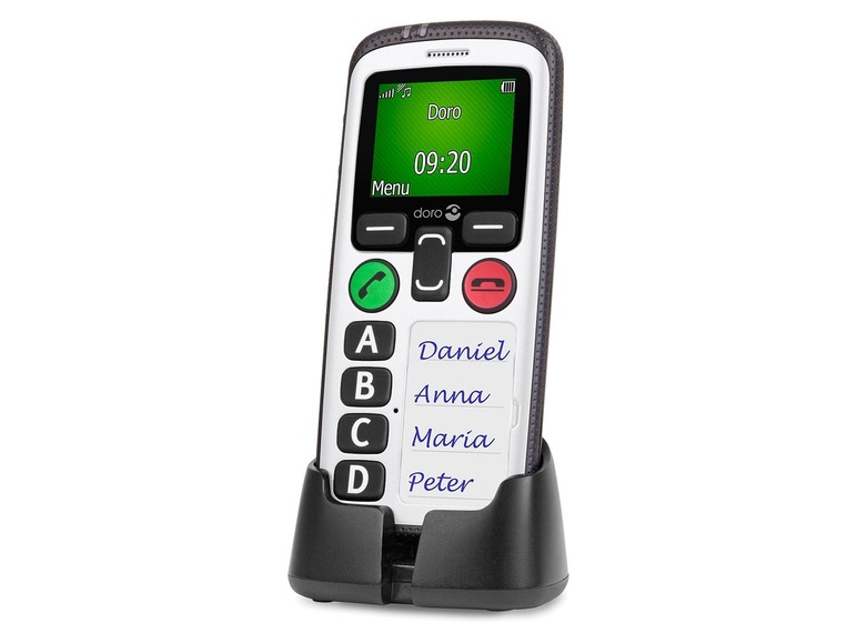 Gehe zu Vollbildansicht: doro Secure® 580 schwarz-weiß 4 Tasten Handy, GPS Positionsbestimmung - Bild 3