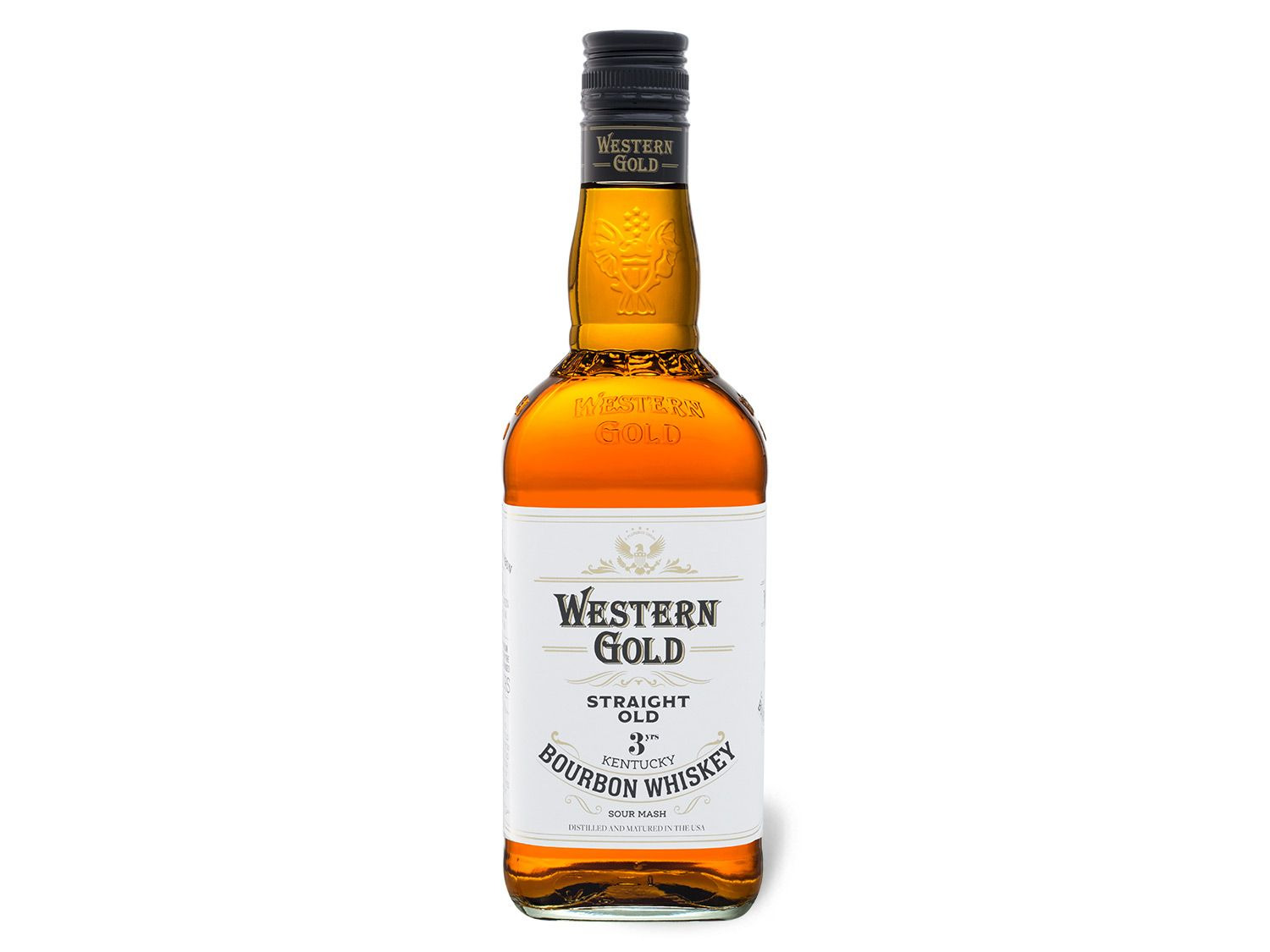 WESTERN GOLD Bourbon Whiskey 40 Vol LIDL