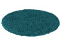 Runder Badeteppich in Türkis.