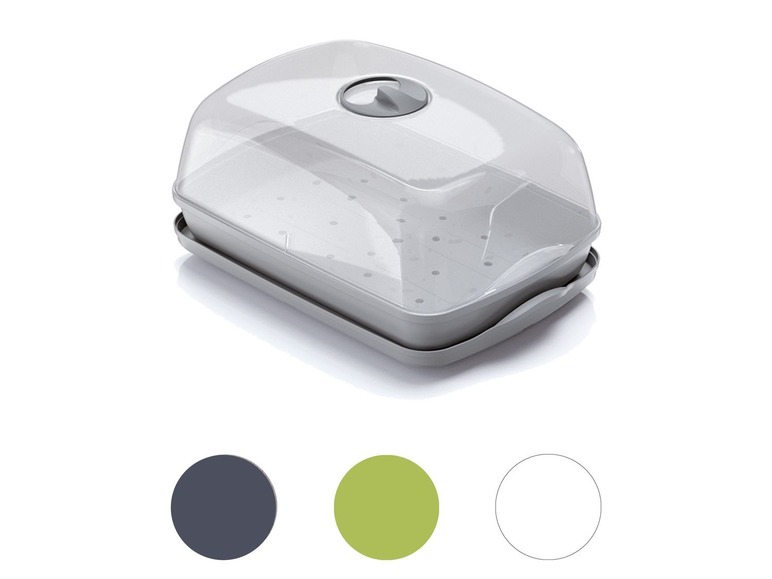 Ein graues Mini-Gewächshaus zum Anpflanzen von Pflanzen