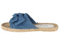 Blaue Denim-Slipper mit Schleife von Esmara